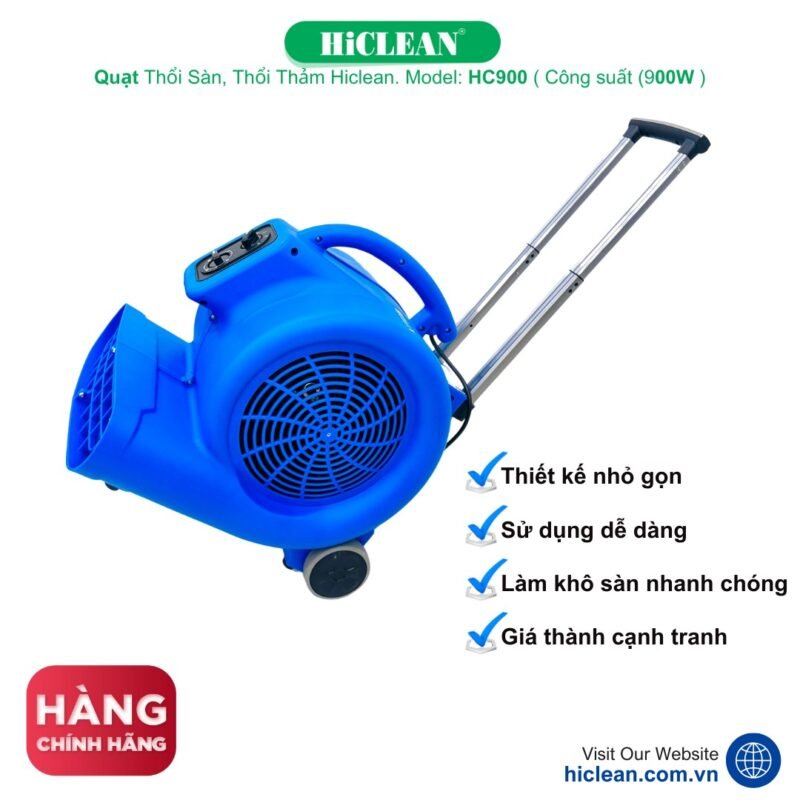 HiClean HC900 là một giải pháp hiệu quả và đáng tin cậy để làm khô sàn công nghiệp. Với những tính năng ưu việt và lợi ích mang lại, máy thổi khí HiClean HC900 chắc chắn sẽ là một trợ thủ đắc lực cho công việc làm sạch của bạn.