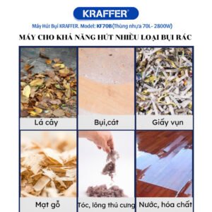 Máy hút bụi công nghiệp Kraffer KF70B