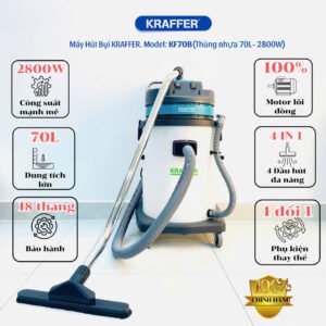 Máy hút bụi công nghiệp Kraffer KF70B