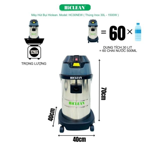 MÁY HÚT BỤI HICLEAN HC30 NEW