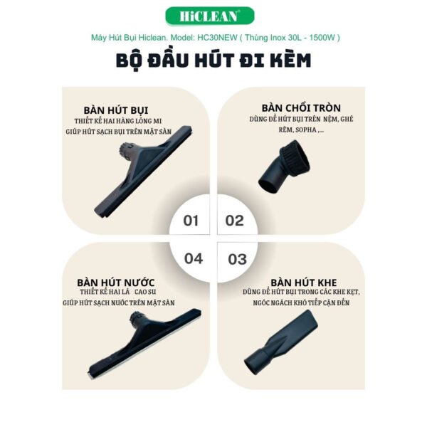 MÁY HÚT BỤI HICLEAN HC30 NEW