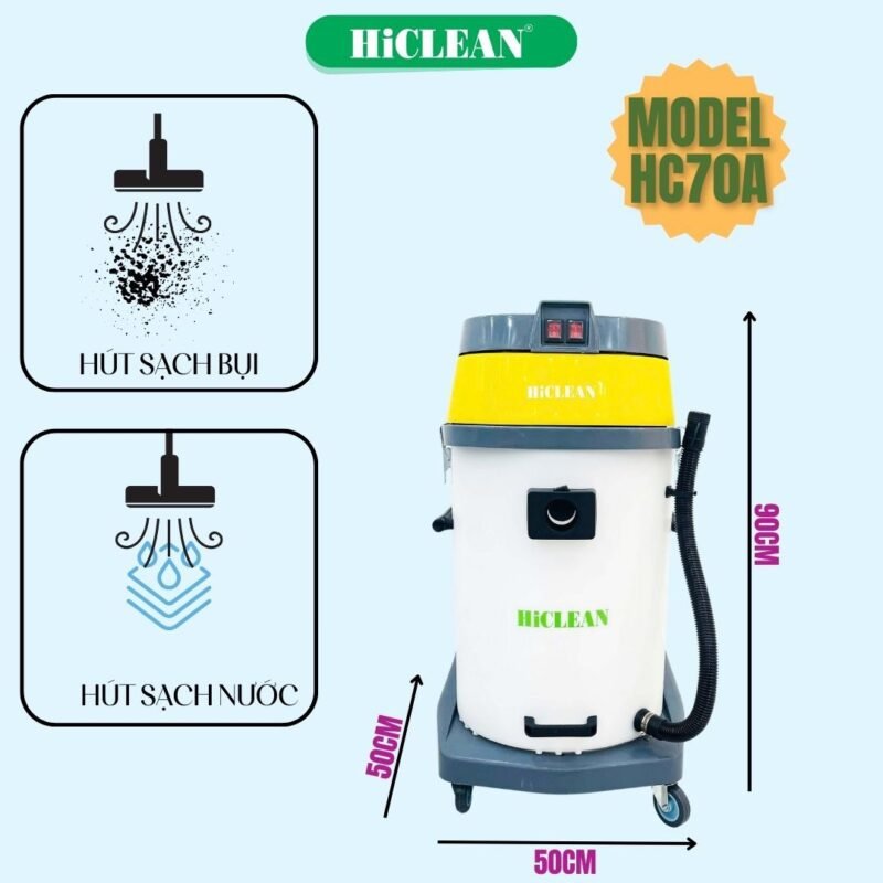 Máy hút bụi công nghiệp Hiclean HC70A