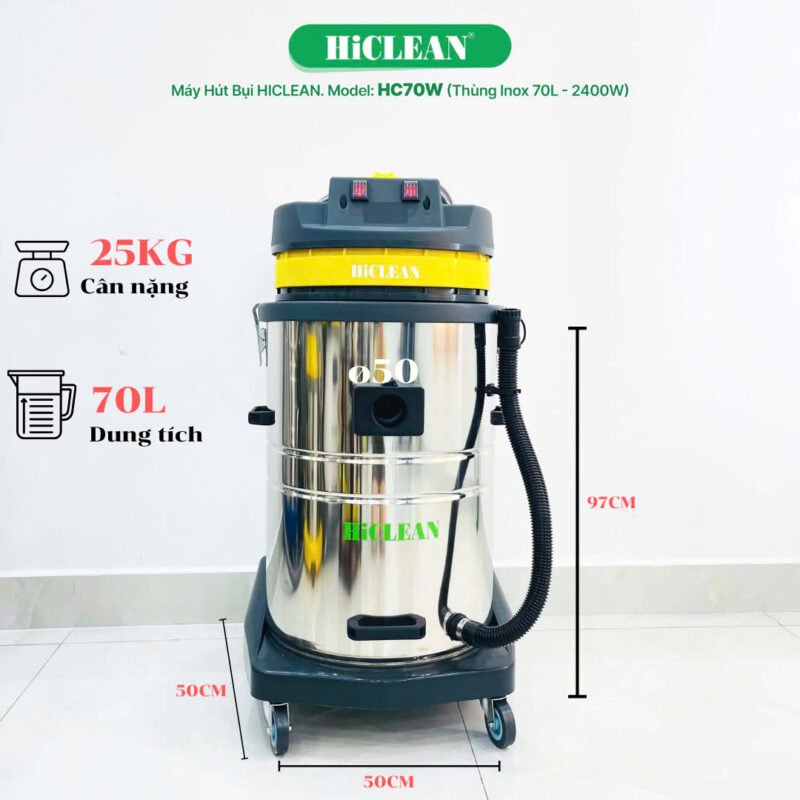 máy hút bụi công nghiệp HiClean HC70W