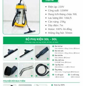 Máy hút bụi công nghiệp HiClean HC90