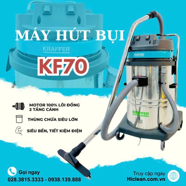 MÁY HÚT BỤI CÔNG NGHIỆP Hiclean HC80 NEW