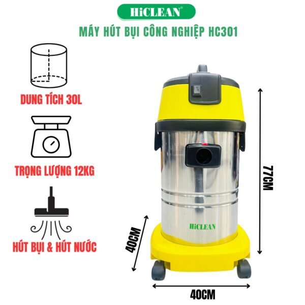 Máy hút bụi công nghiệp Hiclean HC301