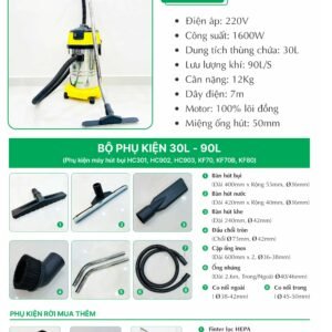 Máy hút bụi công nghiệp Hiclean HC301