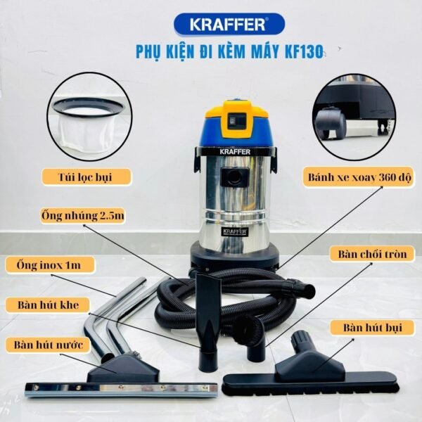 Máy hút bụi giá rẻ Kraffer KF130