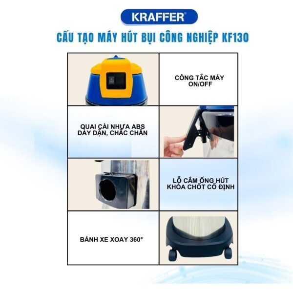 Máy hút bụi giá rẻ Kraffer KF130