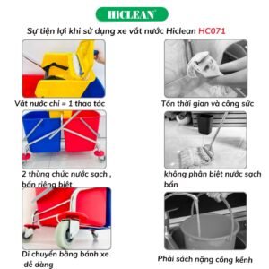 Xe vắt nước 2 xô HiClean HC 071