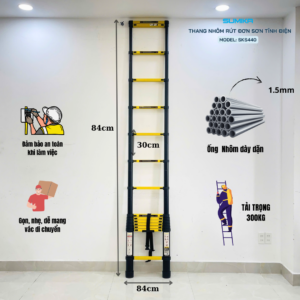 thang nhôm rút đơn Sumika SKS440 là một sản phẩm đáng chú ý trong danh mục thang nhôm, đặc biệt phù hợp cho các công việc gia đình và thương mại. Dưới đây là phân tích chi tiết dựa trên các nguồn thông tin đáng tin cậy, bao gồm hình ảnh sản phẩm và các trang web bán hàng.