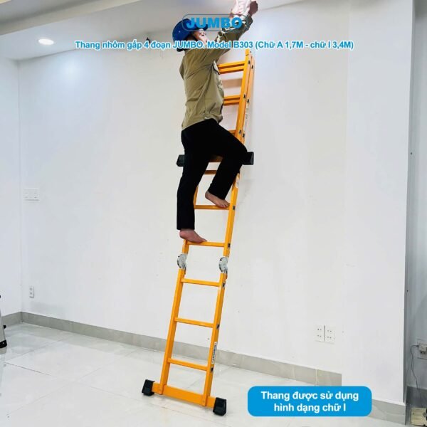 Thang Nhôm Gấp 4 Đoạn JUMBO B303 - Ảnh 9