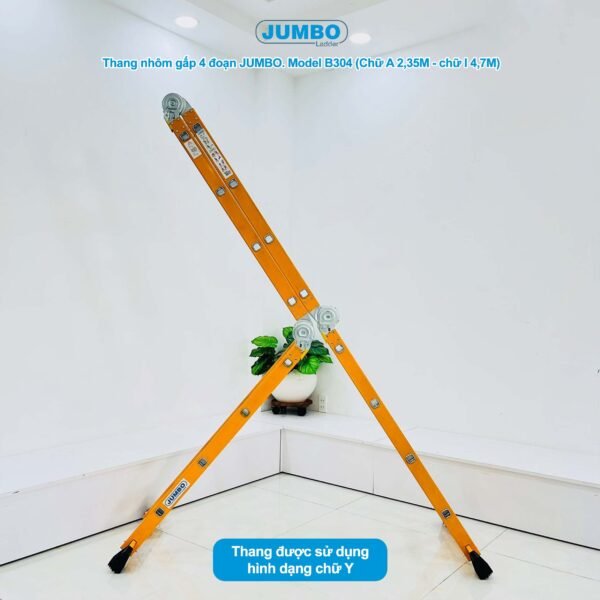 Thang Nhôm Gấp 4 Đoạn JUMBO B304 - Ảnh 7